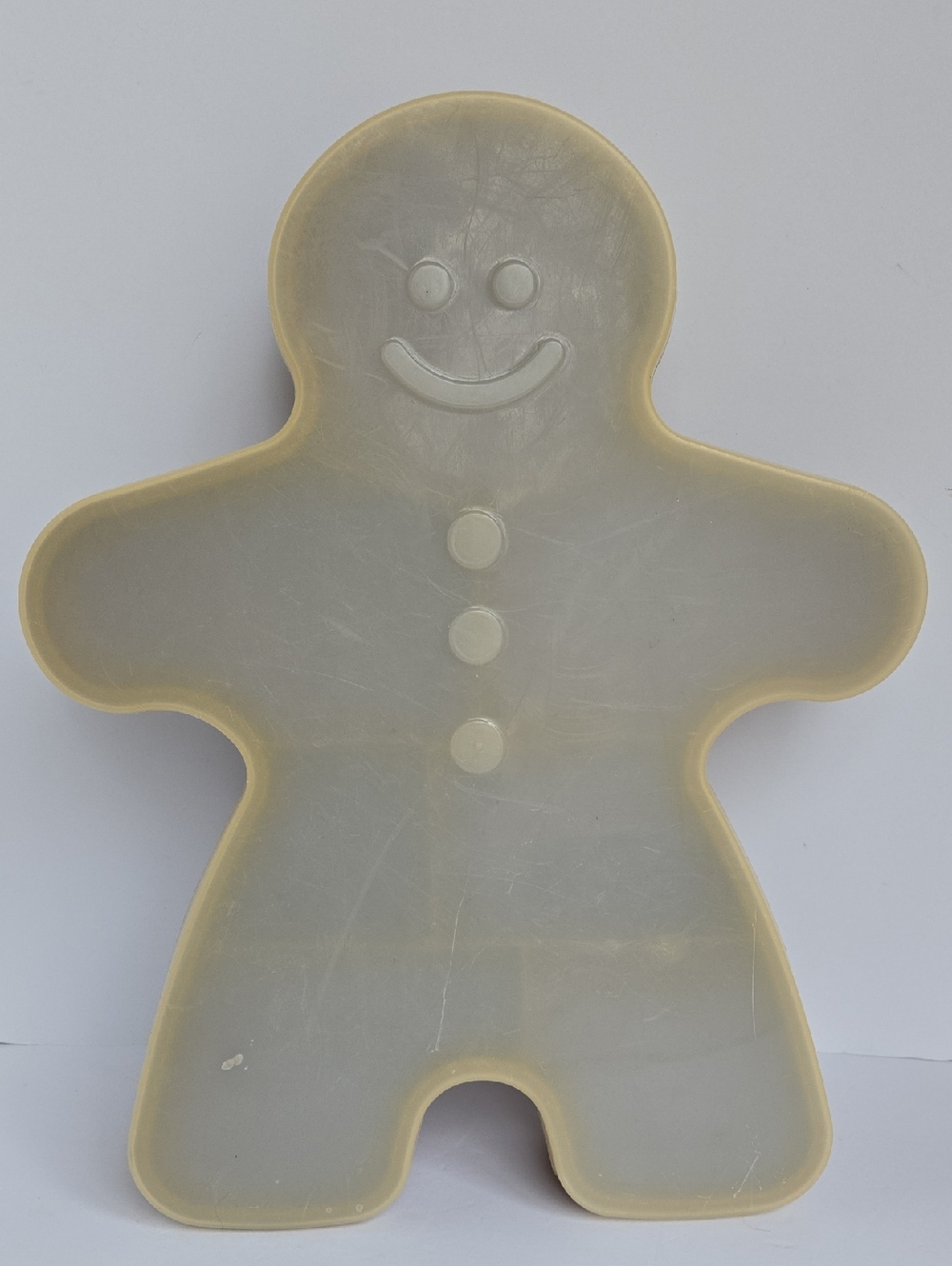 Gingerbread Man Plastic Compartment Box With Lid